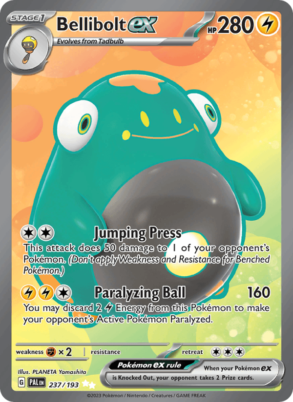 Bellibolt ex 237/193 Paldea Evolved English Pokémon card
