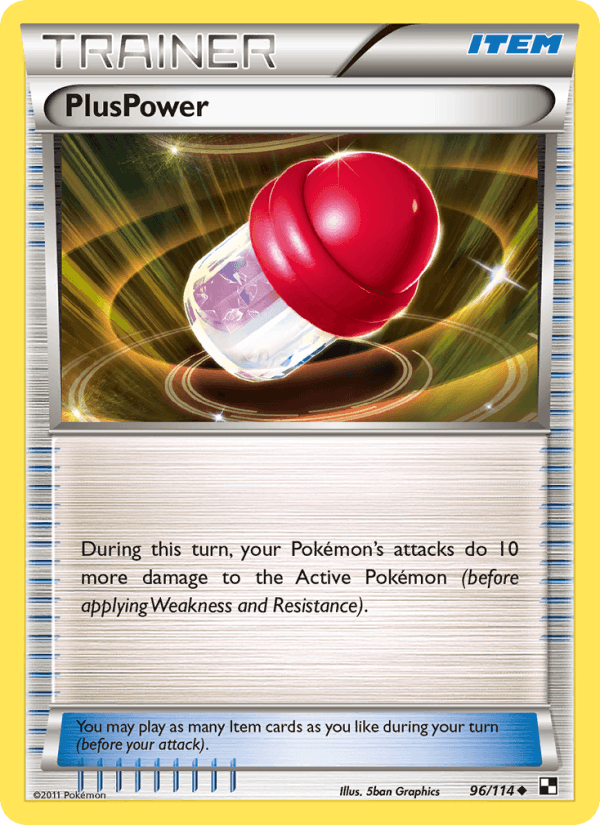 PlusPower 96/114 Black & White English Pokémon card