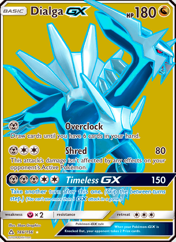 Dialga GX 146/156 Ultra Prism English Pokémon card