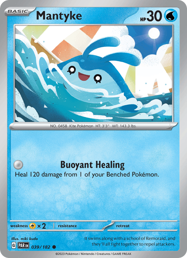 Mantyke 39/182 Paradox Rift English Pokémon card