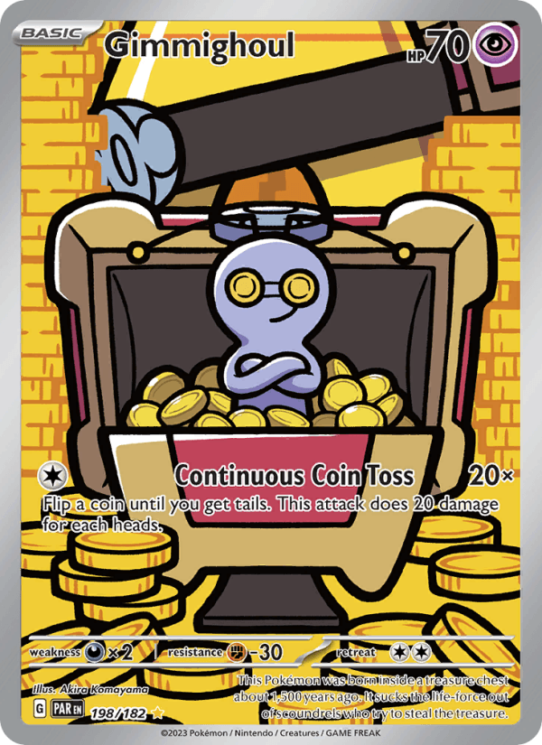 Gimmighoul 198/182 Paradox Rift English Pokémon card