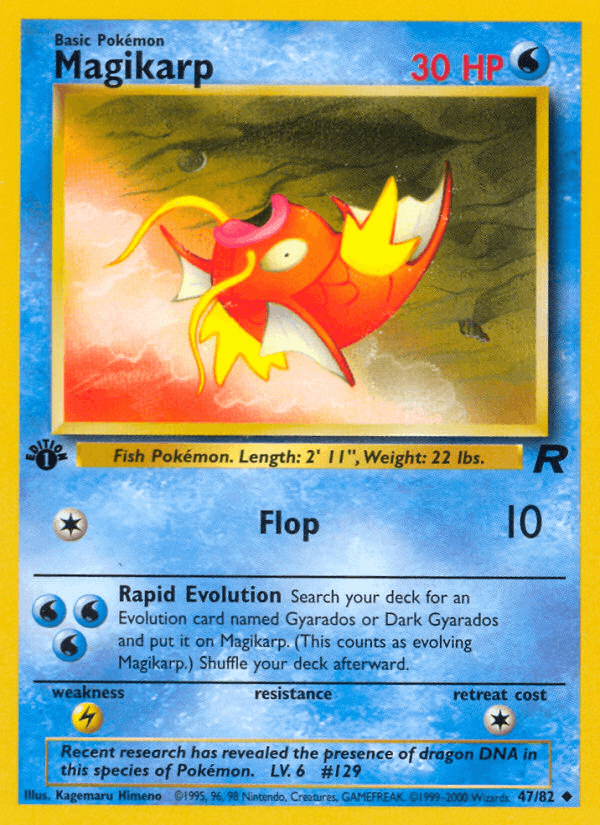 Magikarp 47/82 Team Rocket English Pokémon card