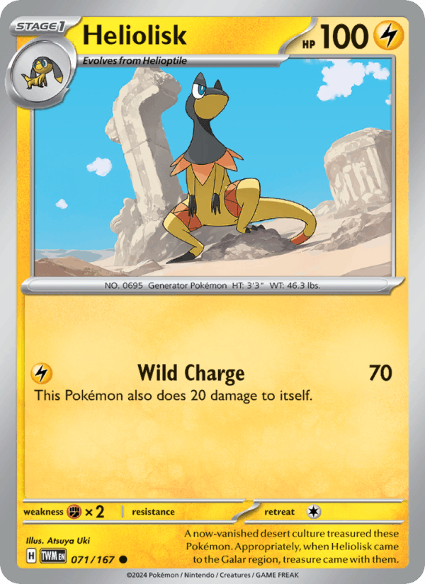 Heliolisk 71/167 Twilight Masquerade English Pokémon card