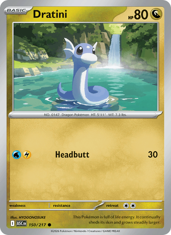 Dratini 150/217 Ascended Heroes English Pokémon card
