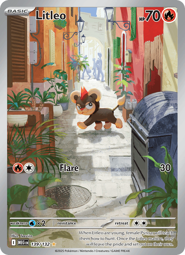 Litleo 139/132 Mega Evolution English Pokémon card