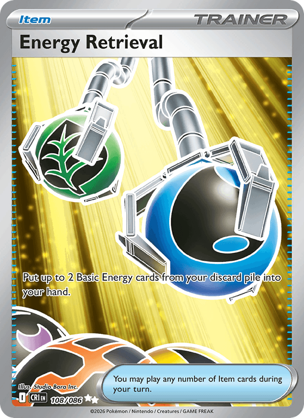 Energy Retrieval 108/86 Chaos Rising English Pokémon card