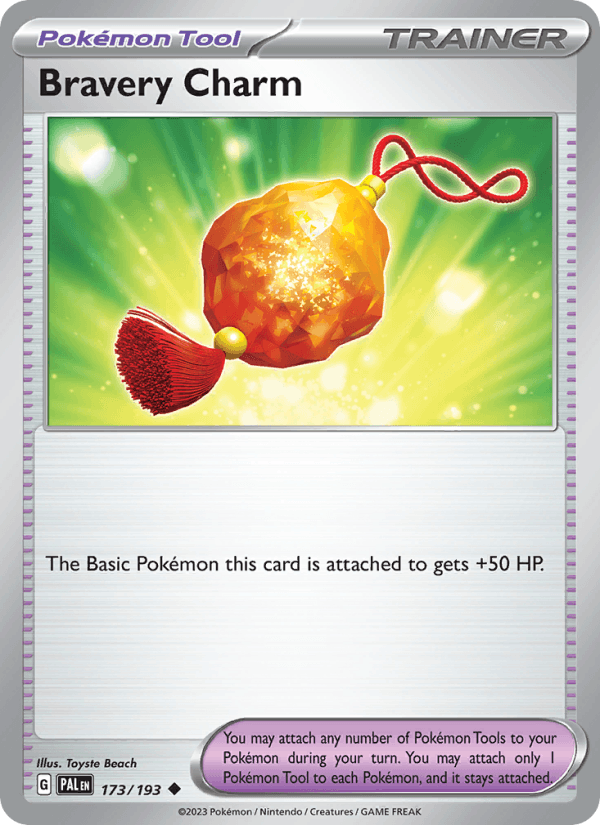 Bravery Charm 173/193 Paldea Evolved English Pokémon card