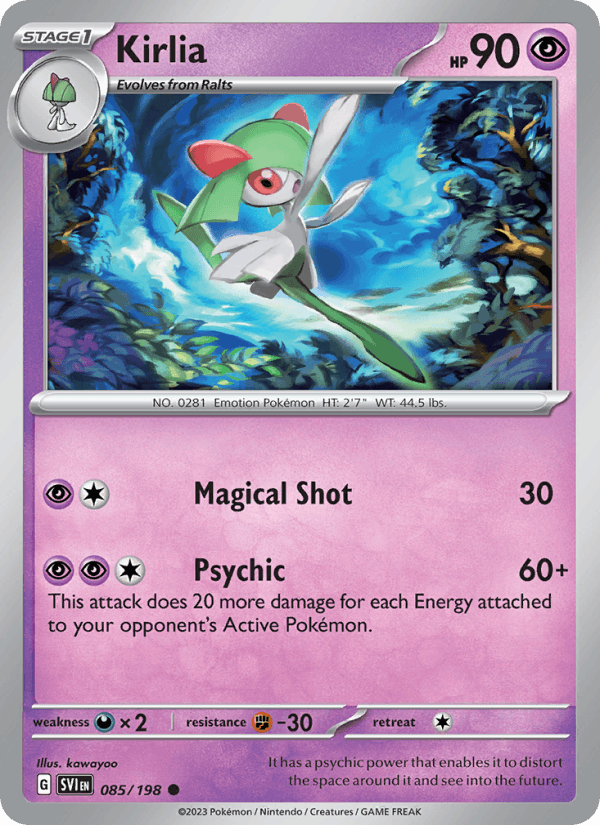Kirlia 85/198 Scarlet & Violet English Pokémon card
