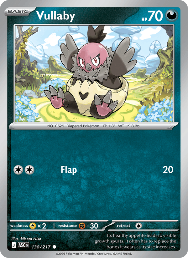 Vullaby 138/217 Ascended Heroes English Pokémon card