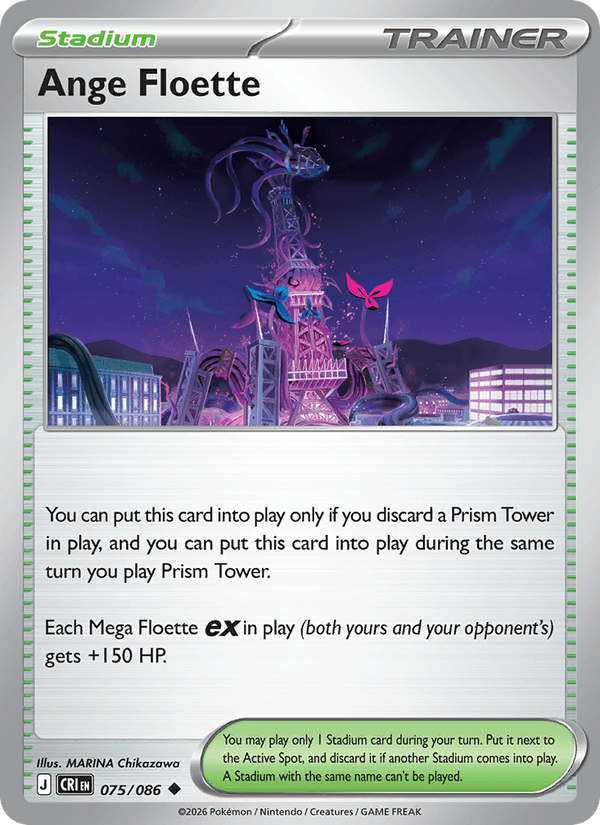 Ange Floette 75/86 Chaos Rising English Pokémon card