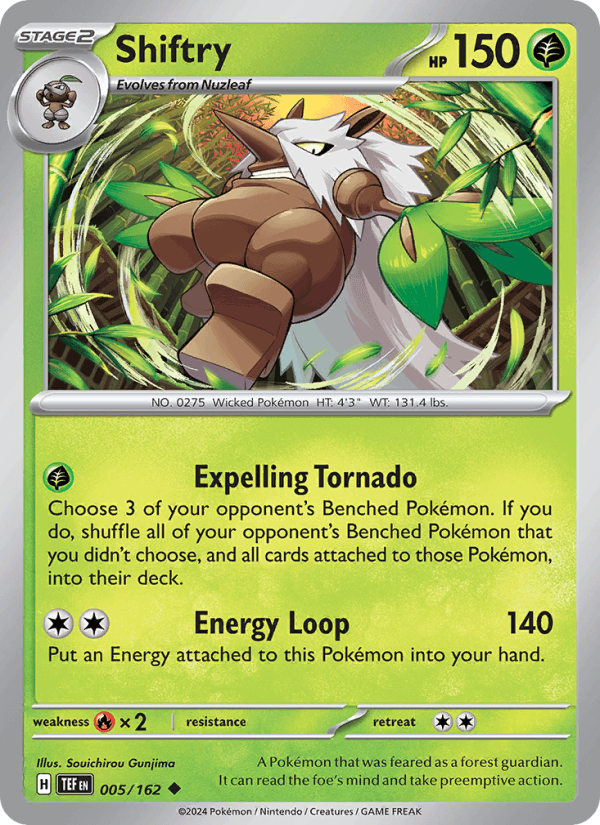 Shiftry 5/162 Temporal Forces English Pokémon card