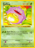 Koffing 51/102 Base Set English Pokémon card