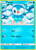 Piplup 32/156 Ultra Prism English Pokémon card