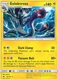 Eelektross 46/147 Burning Shadows English Pokémon card