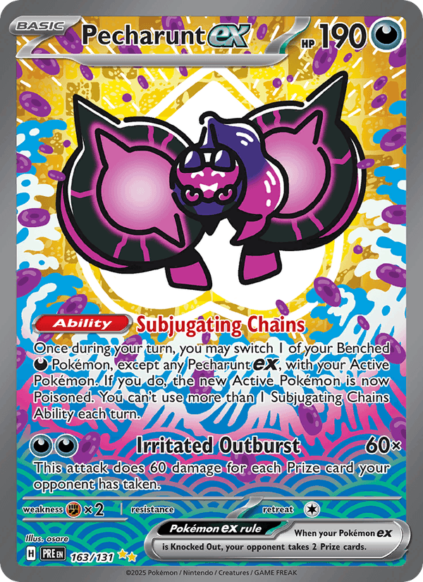 Pecharunt ex 163/131 Prismatic Evolutions English Pokémon card