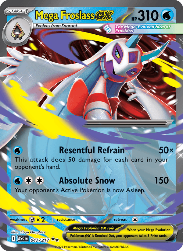 Mega Froslass ex 47/217 Ascended Heroes English Pokémon card