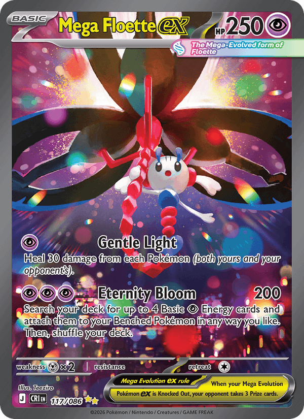 Mega Floette ex 117/86 Chaos Rising English Pokémon card