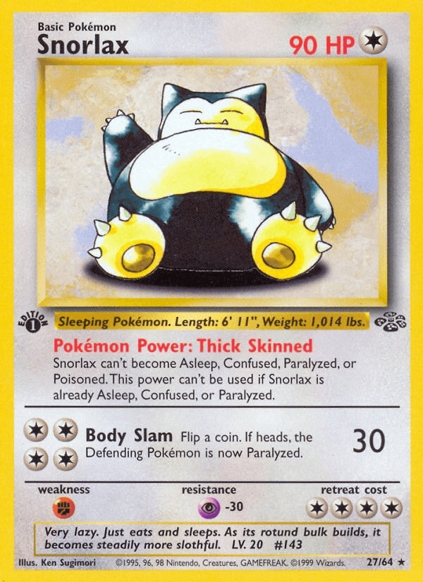 Snorlax 27/64 — Jungle [EN] — FrostPeak Collectibles
