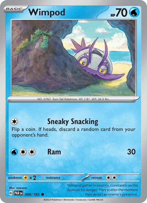 Wimpod 48/182 Paradox Rift English Pokémon card
