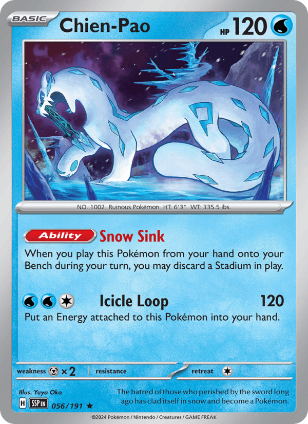 Chien-Pao 56/191 Surging Sparks English Pokémon card