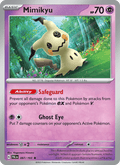 Mimikyu 97/193 Paldea Evolved English Pokémon card