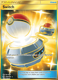 Switch 160/149 Sun & Moon Base Set English Pokémon card