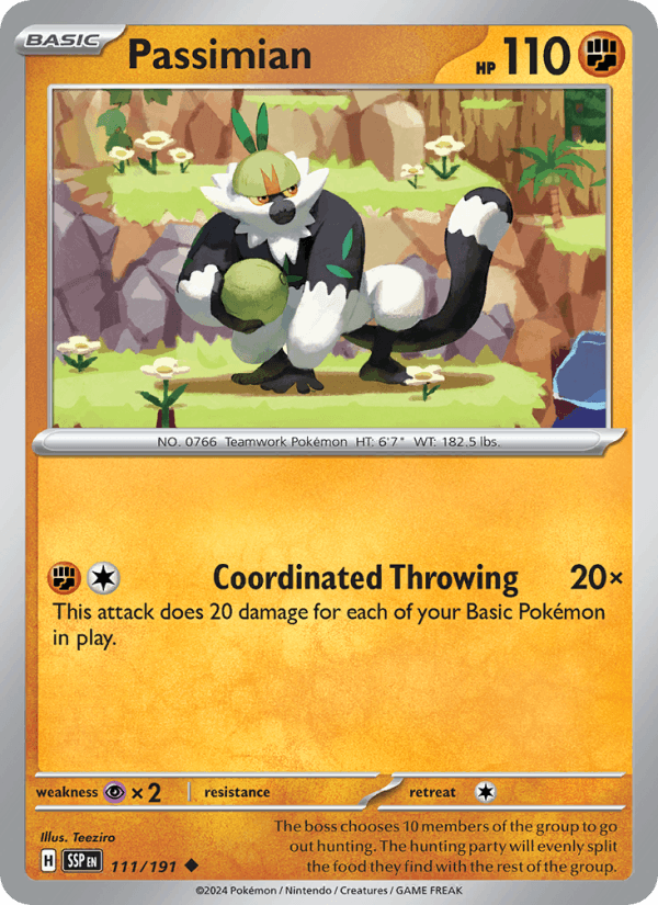 Passimian 111/191 Surging Sparks English Pokémon card