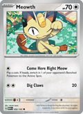 Meowth 52/165 151 English Pokémon card