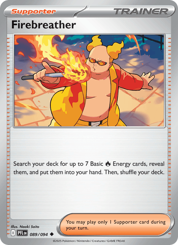 Firebreather 89/94 Phantasmal Flames English Pokémon card
