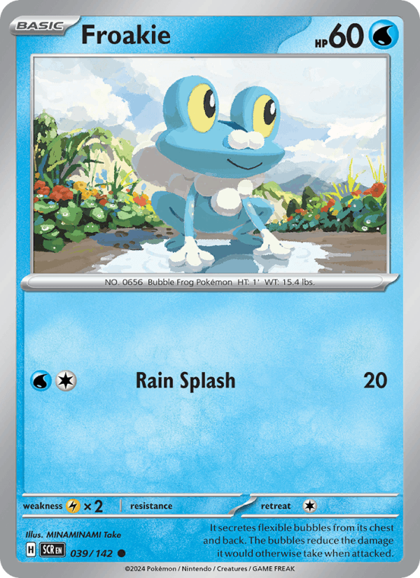 Froakie 39/142 Stellar Crown English Pokémon card