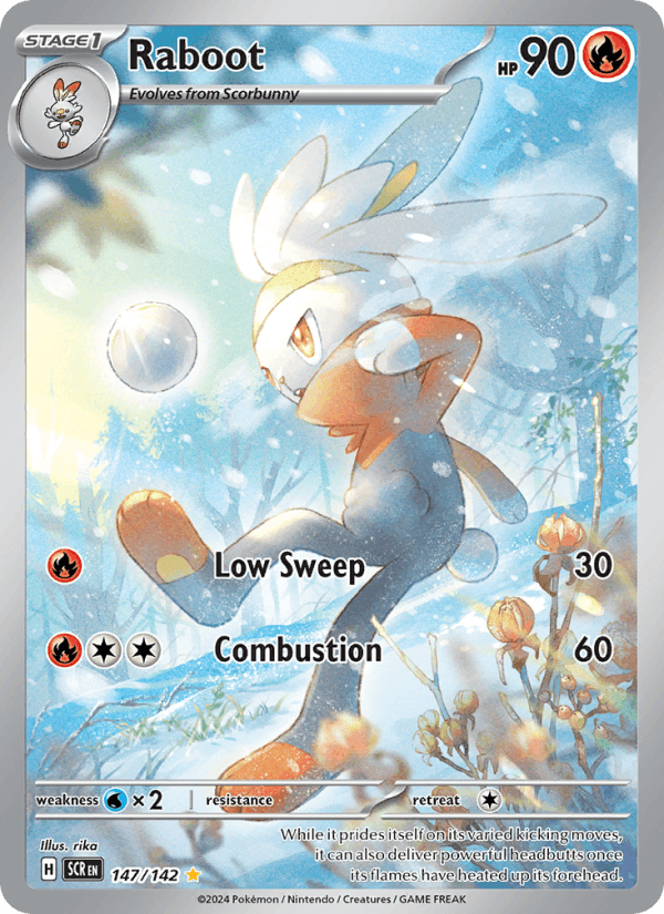 Raboot 147/142 Stellar Crown English Pokémon card