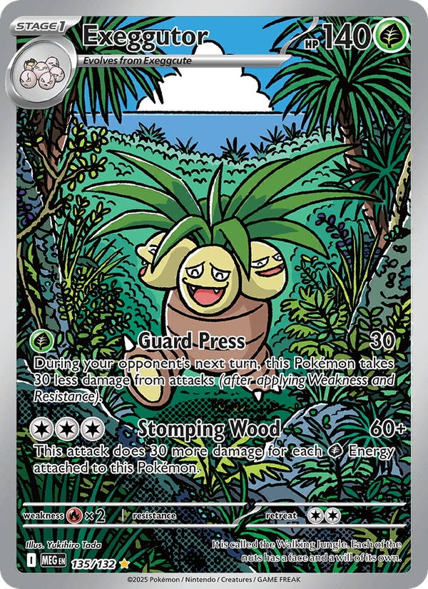 Exeggutor 135/132 Mega Evolution English Pokémon card