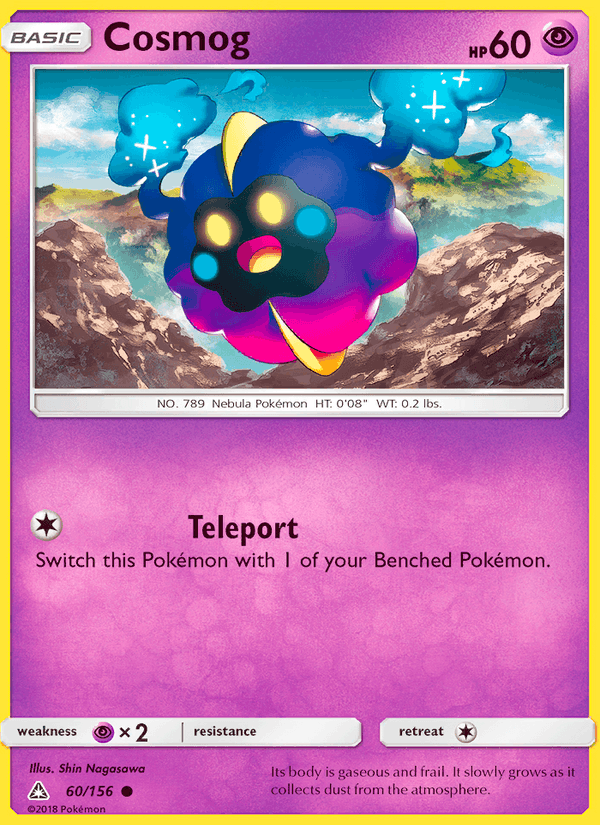 Cosmog 60/156 Ultra Prism English Pokémon card
