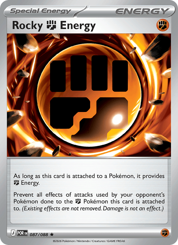 Rocky Energy 87/88 Perfect Order English Pokémon card