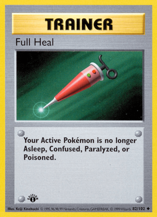 Full Heal 82/102 Base Set English Pokémon card