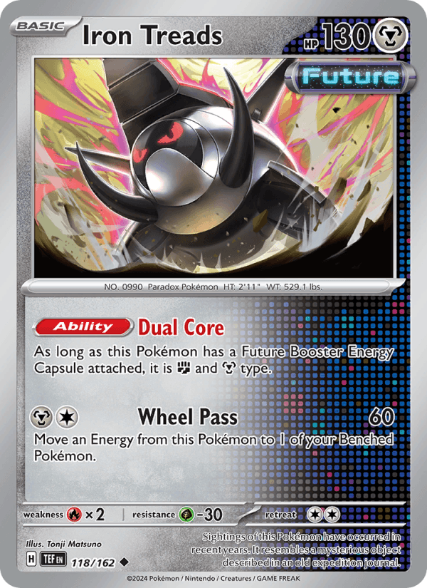 Iron Treads 118/162 Temporal Forces English Pokémon card