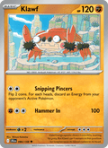 Klawf 90/159 Journey Together English Pokémon card