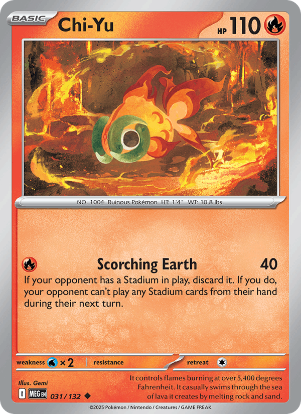 Chi-Yu 31/132 Mega Evolution English Pokémon card