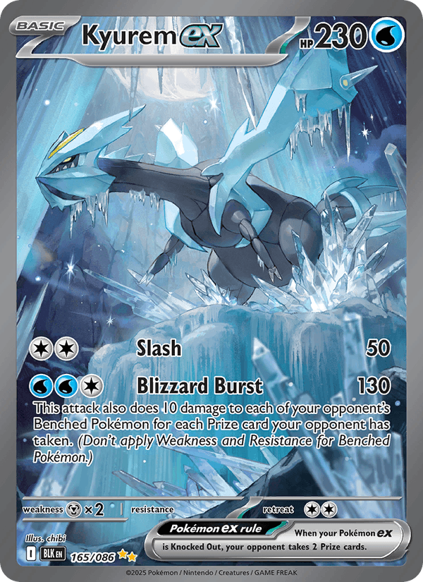 Kyurem ex 165/86 Black Bolt English Pokémon card