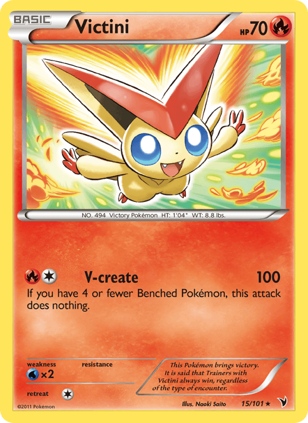 Victini 15/101 Noble Victories English Pokémon card
