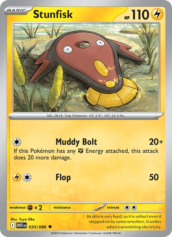 Stunfisk 35/86 White Flare English Pokémon card