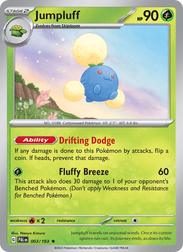 Jumpluff 3/193 Paldea Evolved English Pokémon card