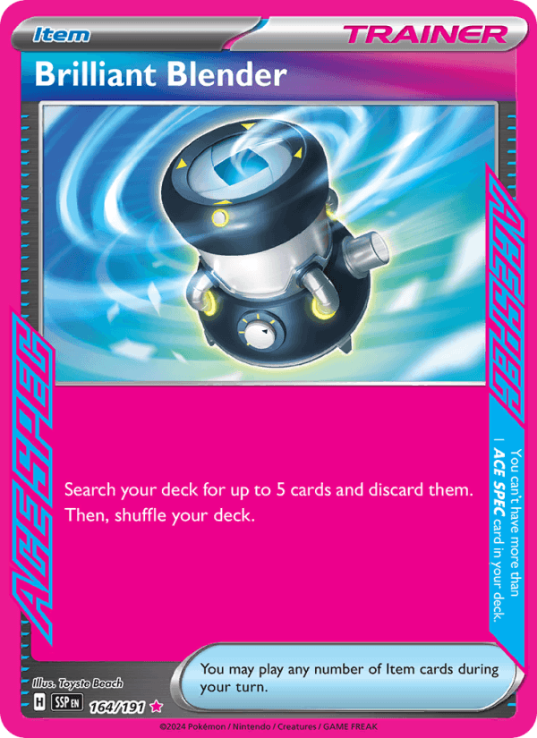 Brilliant Blender 164/191 Surging Sparks English Pokémon card