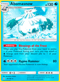 Abomasnow 38/156 Ultra Prism English Pokémon card