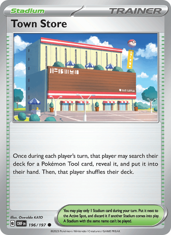 Town Store 196/197 Obsidian Flames English Pokémon card