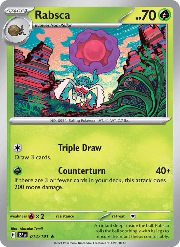 Rabsca 14/191 Surging Sparks English Pokémon card