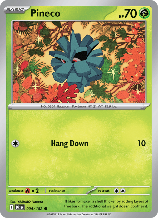 Pineco 4/182 Destined Rivals English Pokémon card