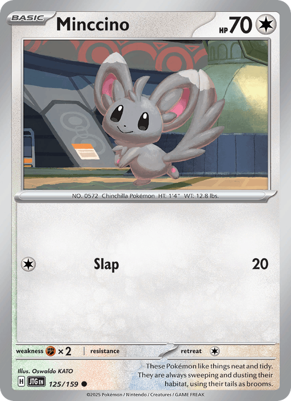 Minccino 125/159 Journey Together English Pokémon card