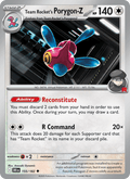 Team Rocket's Porygon-Z 155/182 Destined Rivals English Pokémon card