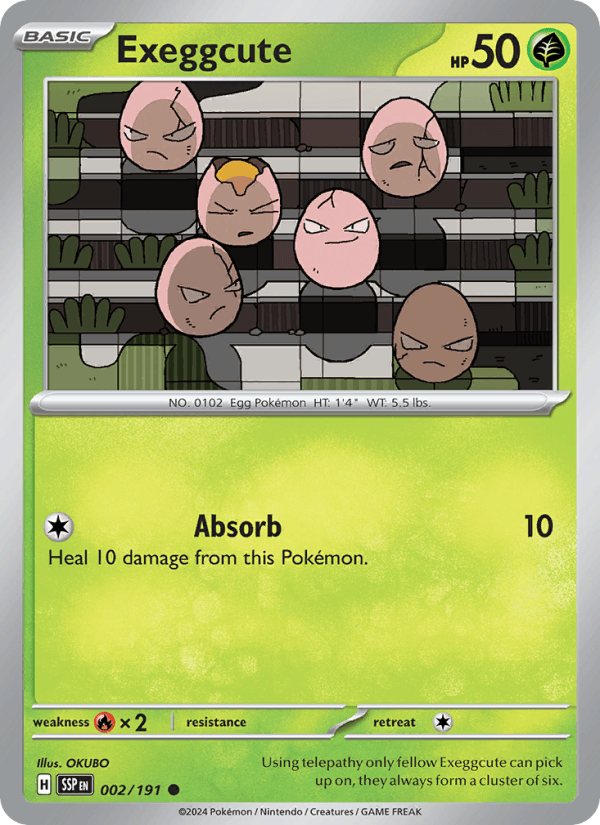 Exeggcute 2/191 Surging Sparks English Pokémon card